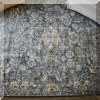 DR03. Blue and ivory rug. 